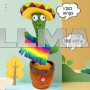Танцующий кактус Dancing Cactus TikTok поющий песни и повторяющий слова